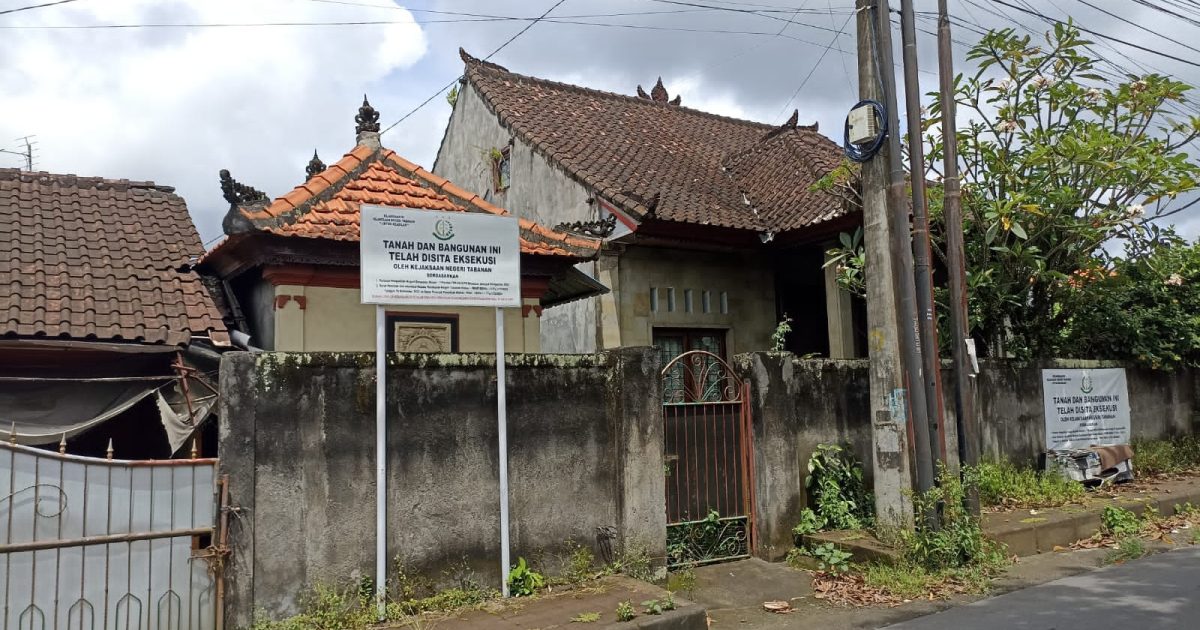 Objek lelang ini merupakan barang rampasan negara dari perkara tindak pidana korupsi LPD Desa Pekraman Kota Tabanan yang telah berkekuatan hukum tetap (photo/ist)
