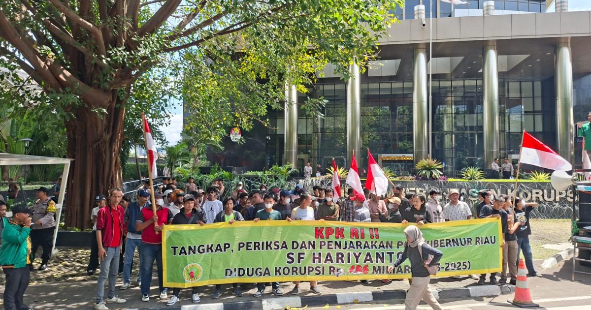 aksi Jilid IV GEMARI Jakarta di depan Kantor KPK RI, Jakarta, Jumat (09/01/2026). (Photo/ist)