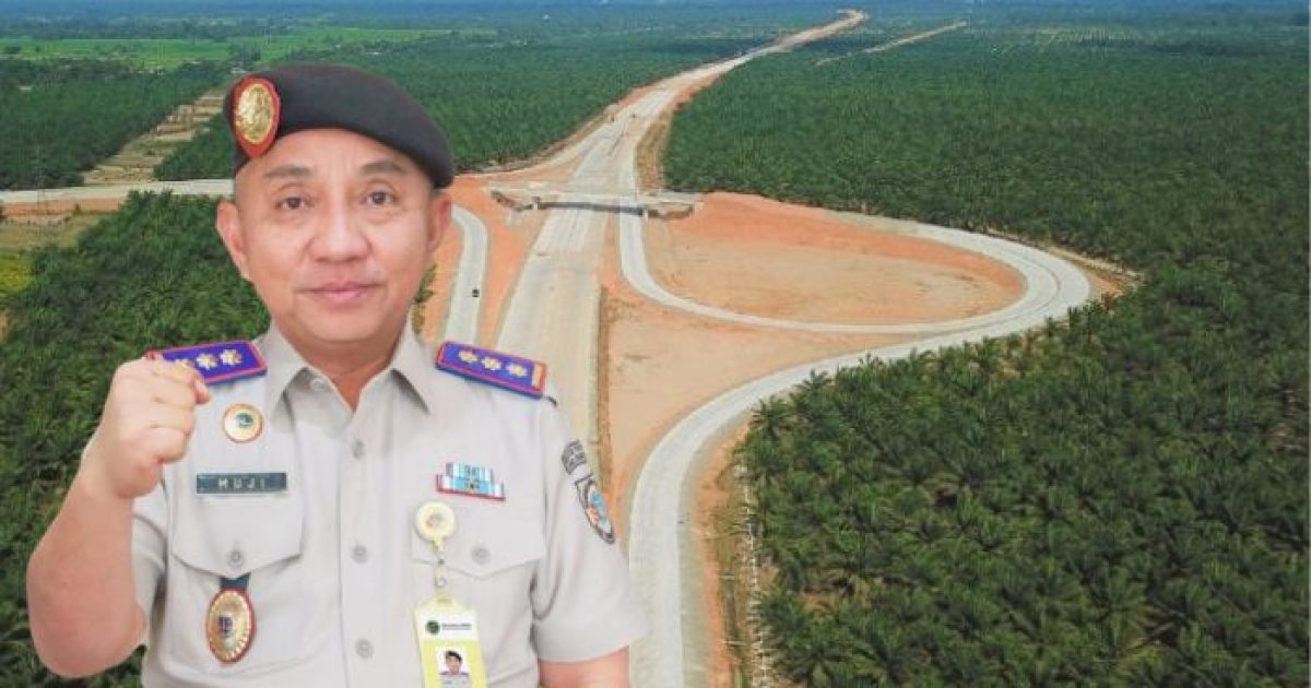 Kepala BPN Pekanbaru dan Jalan Tol Pekanbaru-Rengat. (poto/ist).