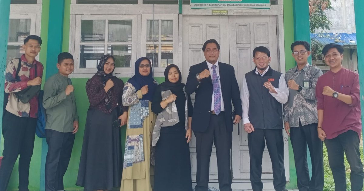 Tim PMB STAI Ar Ridho Bagansiapiapi lakukan sosialisasi di SMA Muhammadiyah Bagansiapiapi, Rabu (28/1/2026).(photo/ist)