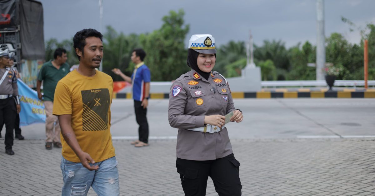 Satuan Lalu Lintas (Satlantas) Polres Bengkalis menggelar kampanye keselamatan sekaligus sosialisasi Operasi Keselamatan Lancang Kuning Tahun 2026 (photo/ist)