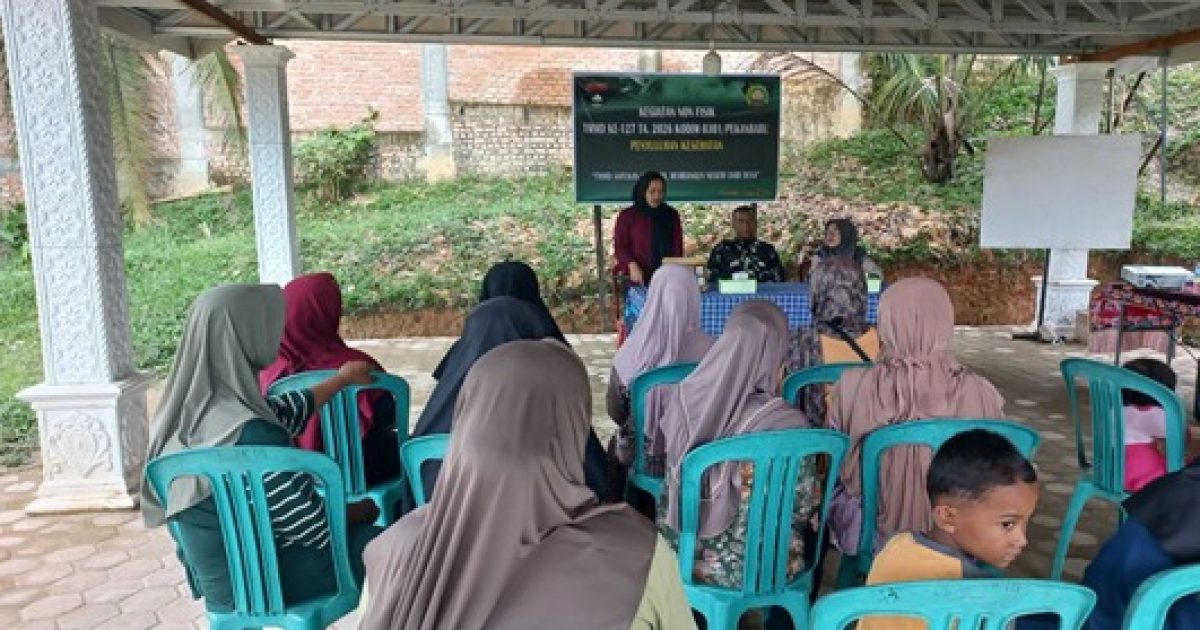 Salah satu kegiatan yang dilaksanakan adalah penyuluhan kesehatan bagi masyarakat di Kelurahan Tuah Negeri, Kecamatan Tenayan Raya (photo/ist)