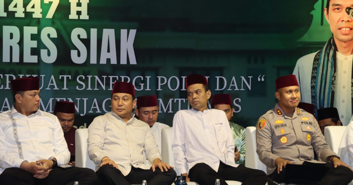 Lapangan Apel Polres Siak dipadati ratusan jamaah(photo/ist)