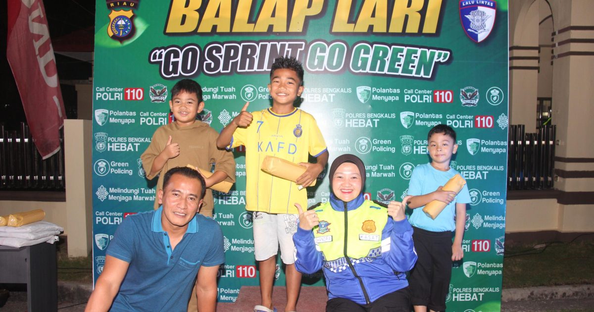 Dalam upaya menjaga situasi keamanan dan ketertiban masyarakat (kamtibmas) tetap kondusif selama bulan suci Ramadhan 1447 H, Polres Bengkalis kembali menggelar kegiatan Balap Lari (photo/ist)