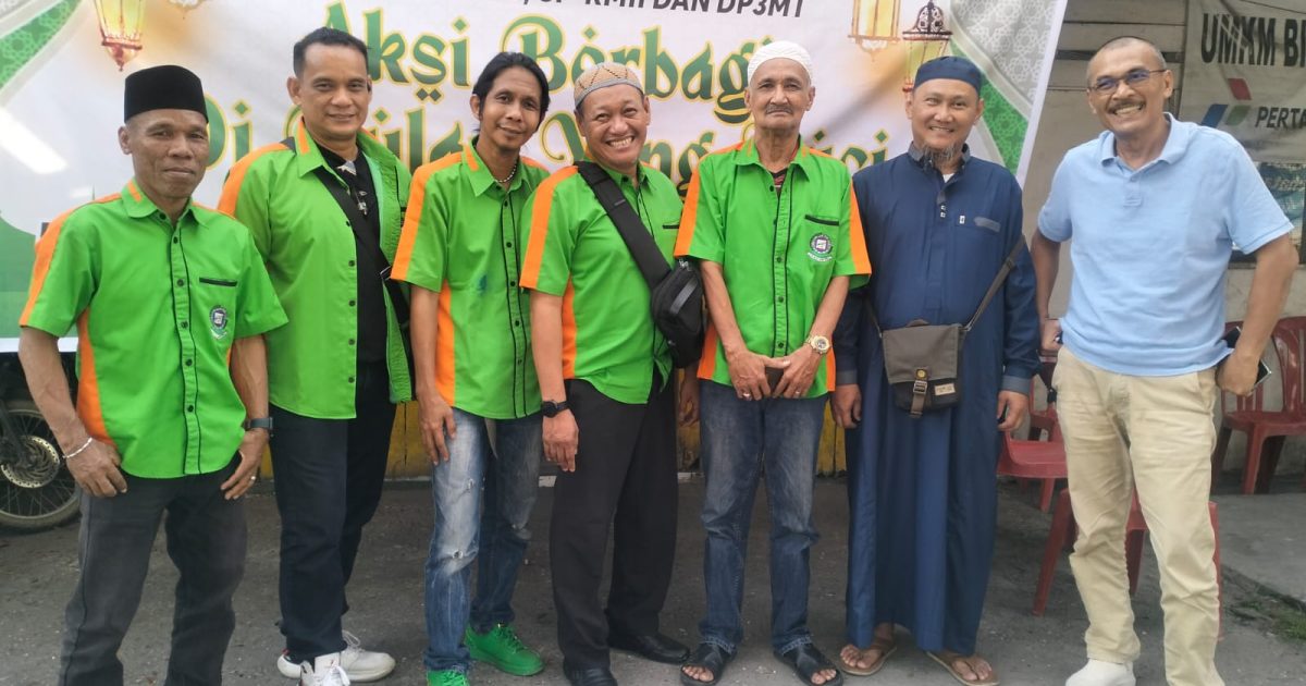 Serikat Pekerja Rumpun Melayu Industri Indonesia (SPRMII) bersama PBT dan DP3MT Indragiri melaksanakan kegiatan sosial (photo/ist)
