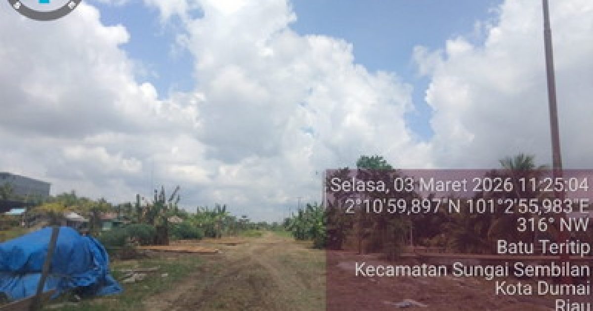 Jalan Lintas Sinaboi–Dumai.(poto/ist/Ganda Mora).