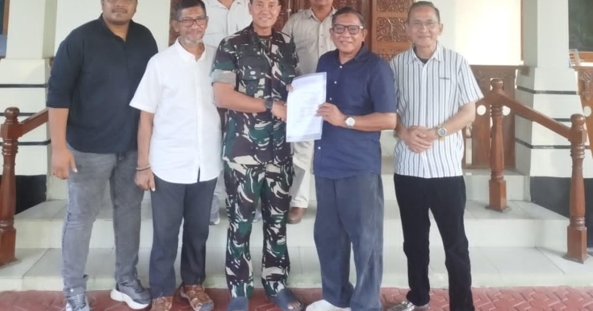 Caption: Pengurus DPD 1 APPMBGI Babel pose bersama Brigjen TNI Nur Wahyudi Danrem 045/Gaya (photo/ist)
