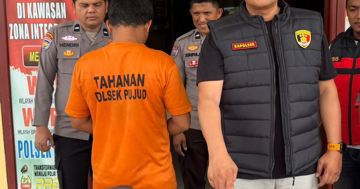 Jajaran Polsek Pujud berhasil mengungkap kasus dugaan tindak pidana penyalahgunaan narkotika jenis sabu-sabu dengan total berat kotor 47,23 gram, pada Minggu (12/04/2026) pagi. (Photo/ist)