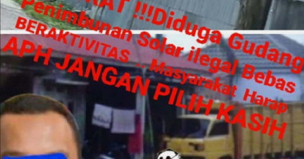 Bisnis ilegal BBM bersubsidi di jalan Kenanga Ujung Kelurahan Bencah Lesung Kecamatan Tenayan Raya, Kota Pekanbaru. (Poto/ist)